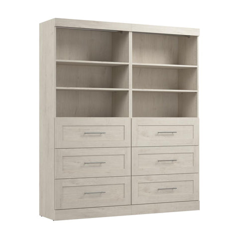 72W Closet Organizer with Drawers