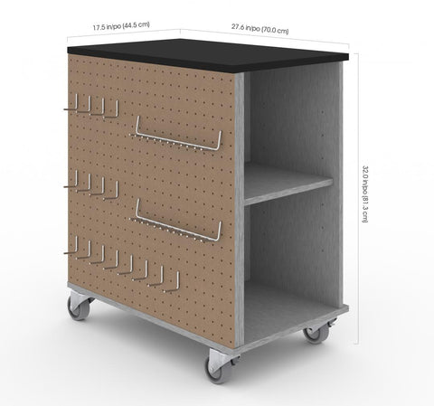 4-Piece Set with 2-Drawer Workbench and Base Cabinets