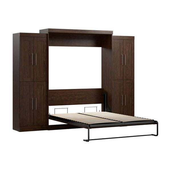 Queen Murphy Bed with Storage Cabinets (115W)