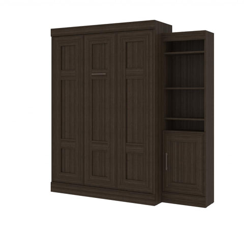 Full Murphy Bed with Mattress and Storage Unit (81W)