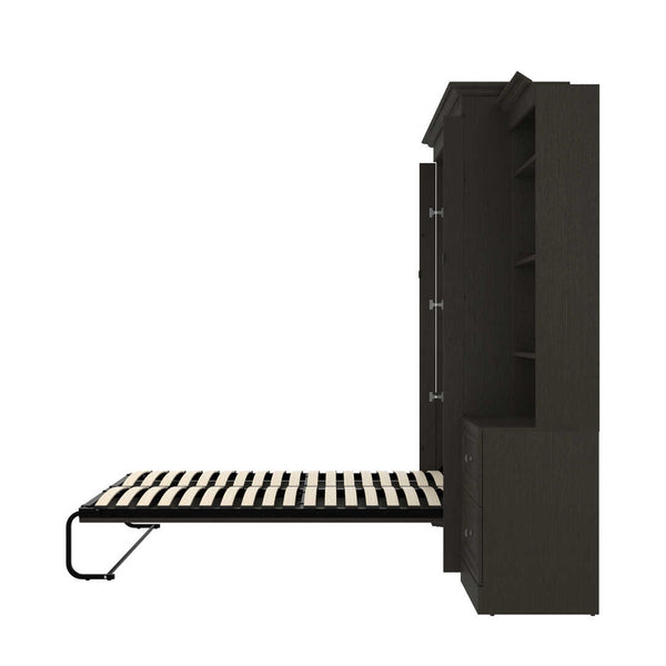 Full Murphy Bed and 2 Shelving Units with 2 Drawers (109W)
