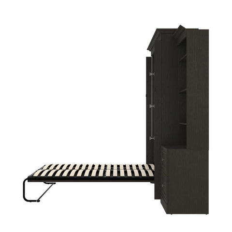 Full Murphy Bed and 2 Shelving Units with 2 Drawers (109W)