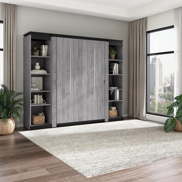 Full Murphy Bed with Shelves (100W)