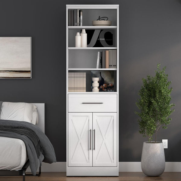 25W Closet Organizer with Drawer and Doors
