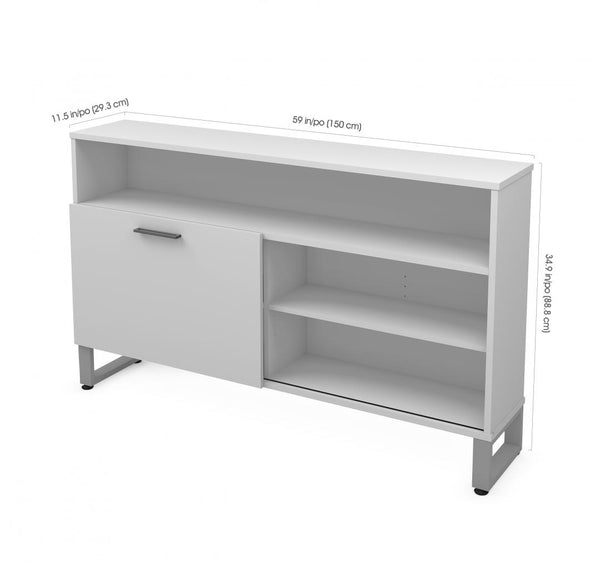 2-Piece Set including a table desk and a credenza