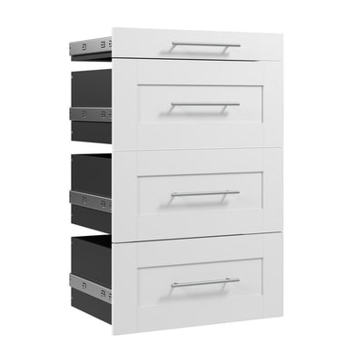Modular Drawers (4) Set, Shaker Style, 25W x 25D