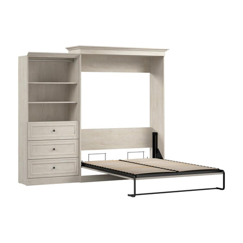 Queen Murphy Bed and Closet Organizer with Drawers (103W)