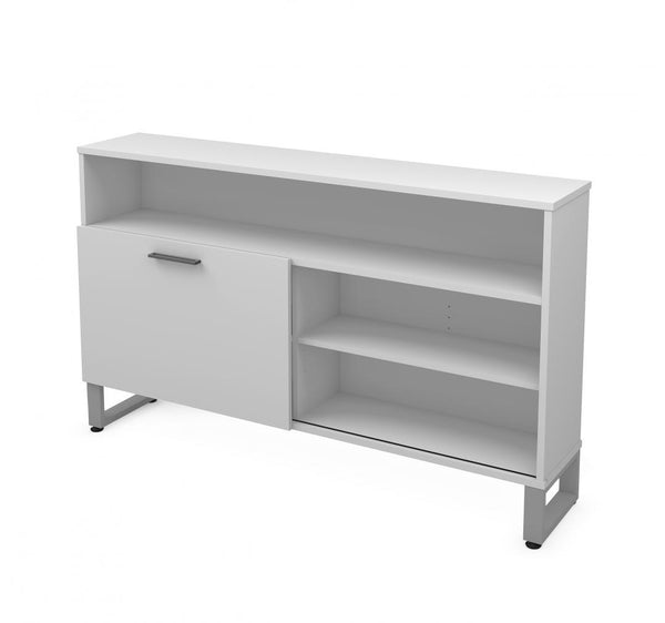 2-Piece Set including an L-Shaped Desk and a credenza