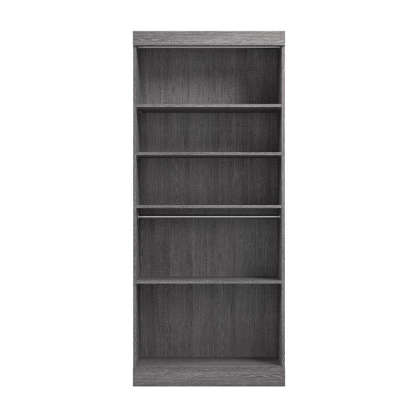 Contemporary Closet System with Shelves & Clothing Rods, 36W x 19D