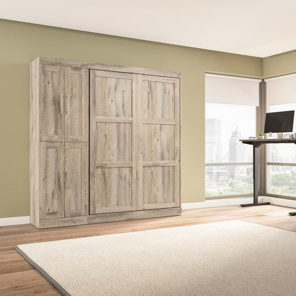 Full Murphy Bed with Closet Organizer (84W)