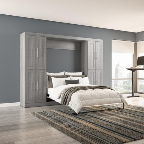 Full Murphy Bed with Storage Cabinets (109W)