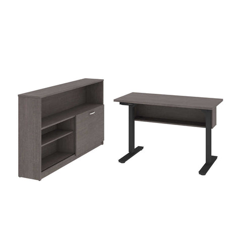 2-Piece set including a 24” x 48” standing desk and a credenza