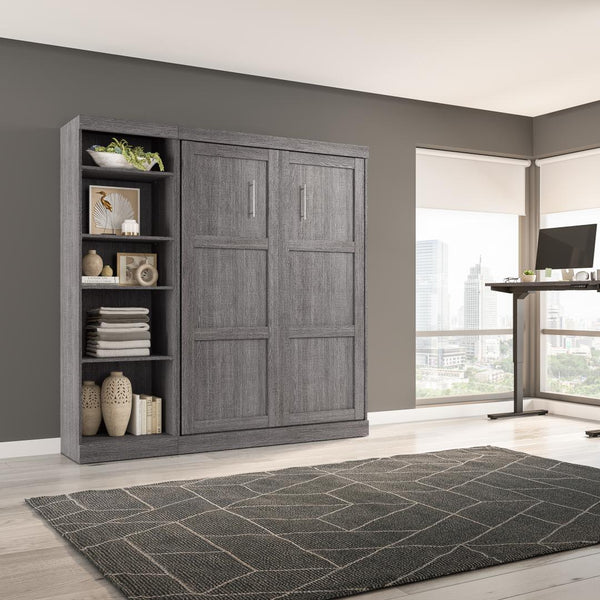 Full Murphy Bed with Shelving Unit (84W)