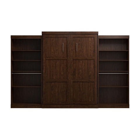 Queen Murphy Bed with 2 Shelving Units (137W)
