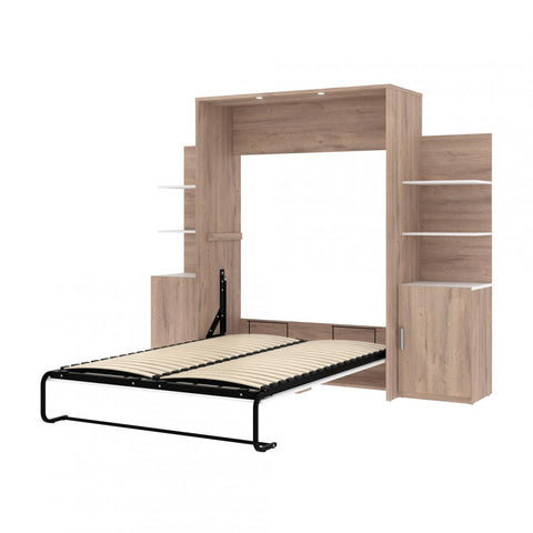 Full Murphy Bed with Floating Shelves (98W)