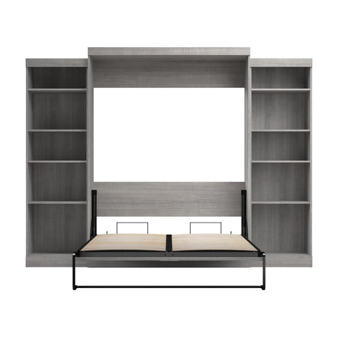 Queen Murphy Bed and 2 Shelving Units (115W)