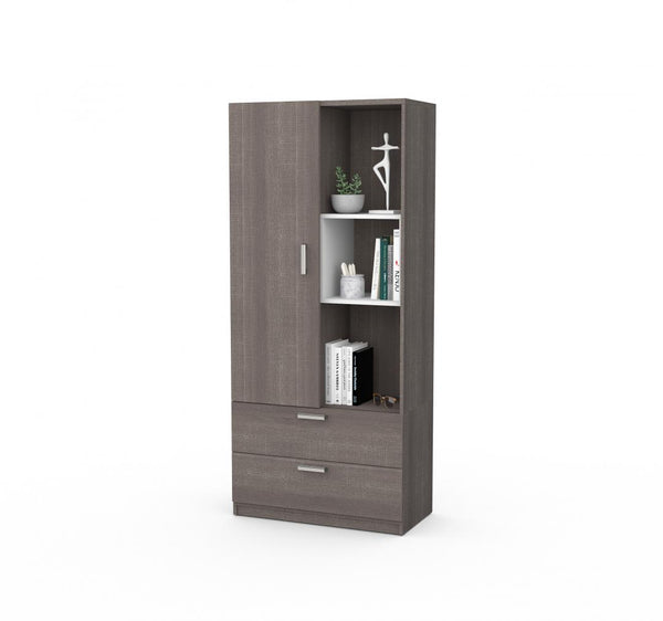 Full Murphy Bed with Storage Cabinet (95W)