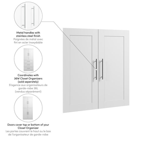 Contemporary Doors (2) Set, 36W