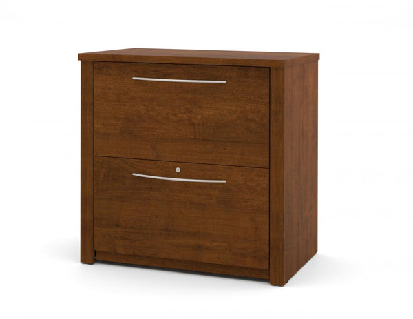 U-Shaped Executive Desk with Hutch, a Lateral File Cabinet, and a Bookcase