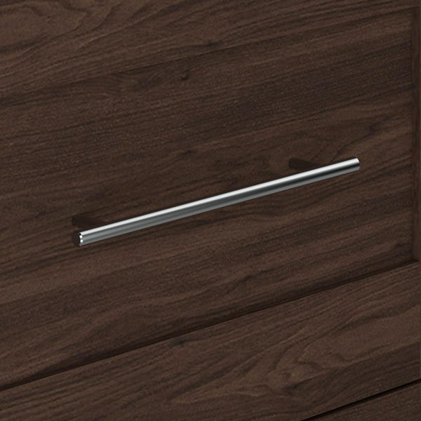 25W Pull-Out Desk Cabinet with Shelves and Hidden Storage