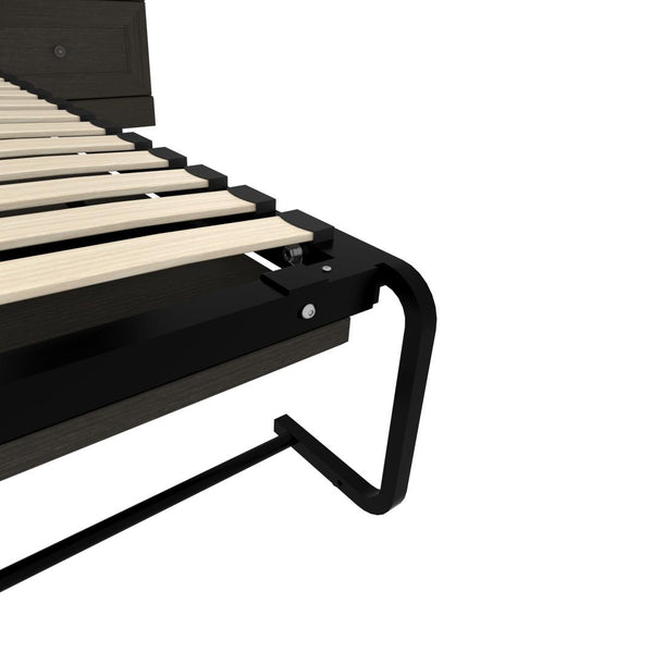 Queen Murphy Bed and Two Shelving Units with 2 Drawers (115W)