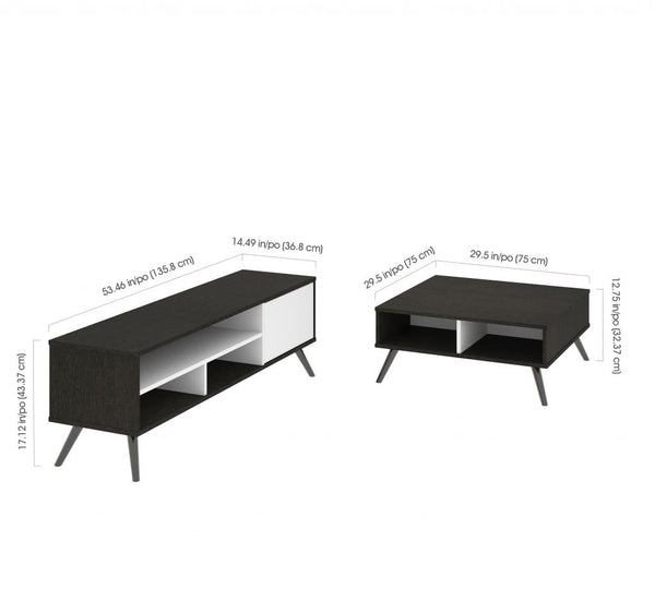 2-Piece set including a coffee Table and a TV stand