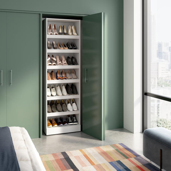 Modular Closet System with Shoe Racks, 25W x 16D