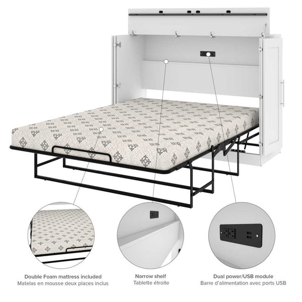 61W Full Cabinet Bed with Mattress