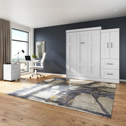 Full Murphy Bed with Wardrobe (85W)