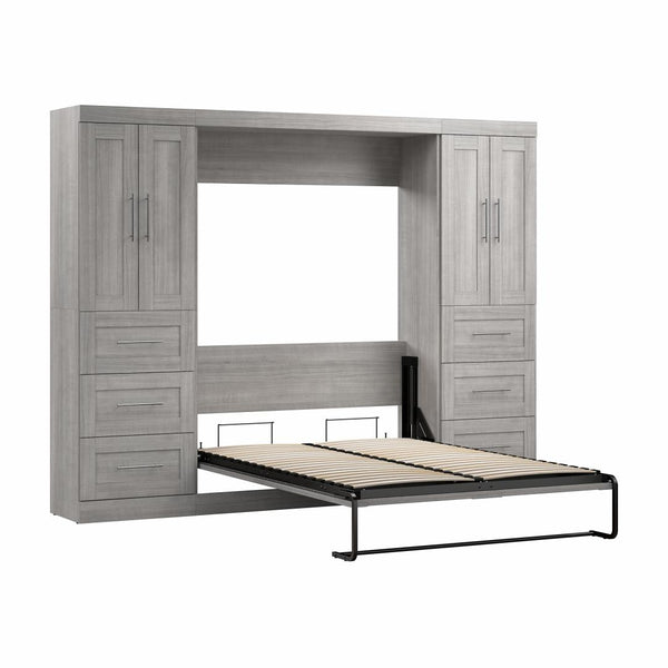 Full Murphy Bed with Closet Storage Cabinets (109W)