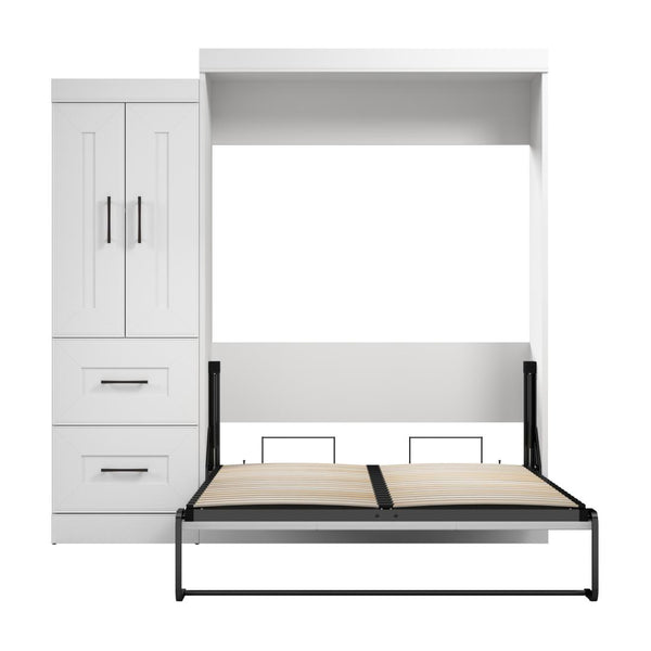 Full Murphy Bed with Wardrobe (85W)