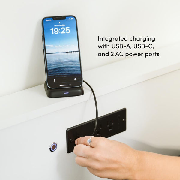 Queen Murphy Bed and Storage Cabinets with Pull-Out Shelf (107W)