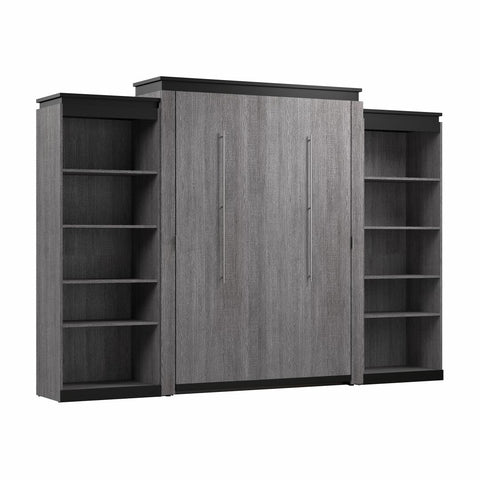 Queen Murphy Bed with Shelves (126W)