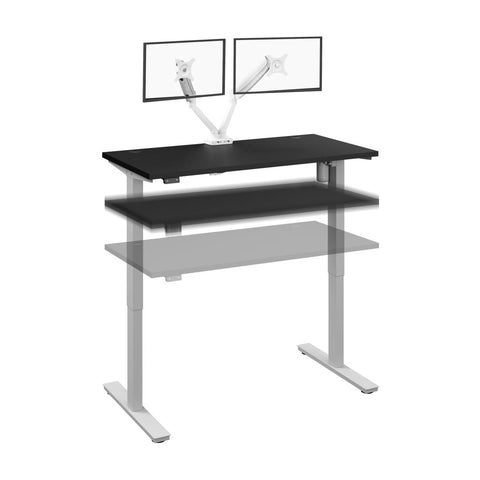 48W x 24D Standing Desk with Dual Monitor Arm