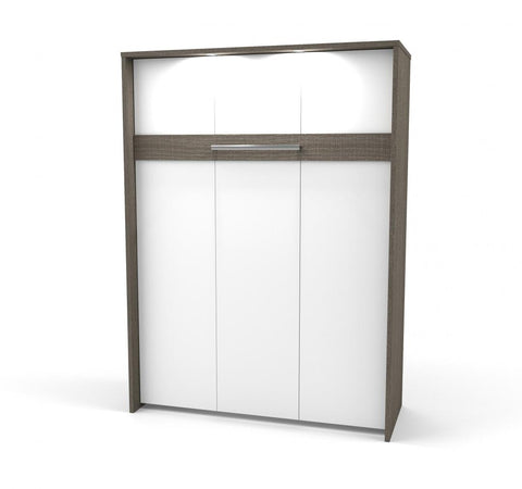 Full Murphy Bed with Storage Cabinet (95W)