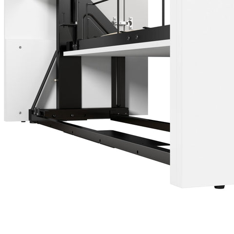 107W Full Murphy Bed with 2 Storage Cabinets