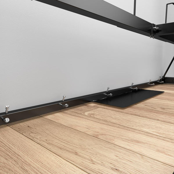 Queen Murphy Bed with Open and Concealed Storage (126W)