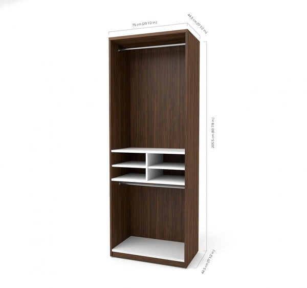 Walk-In Closet Organizer with 8 Floating Shelves