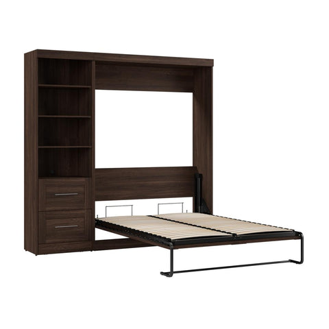 84W Full Size Murphy Bed with Pull-Out Desk