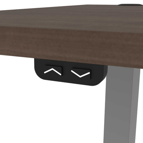 72W x 30D Standing Desk with Dual Monitor Arm