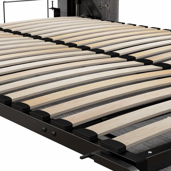 Full Murphy Bed with Shelves and Drawers (91W)