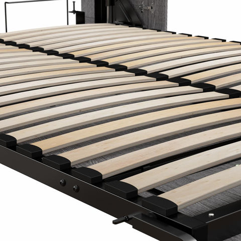 Full Murphy Bed with Shelves and Drawers (91W)