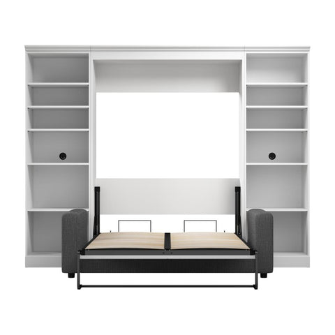 Full Murphy Bed with Sofa and Closet Organizers (109W)