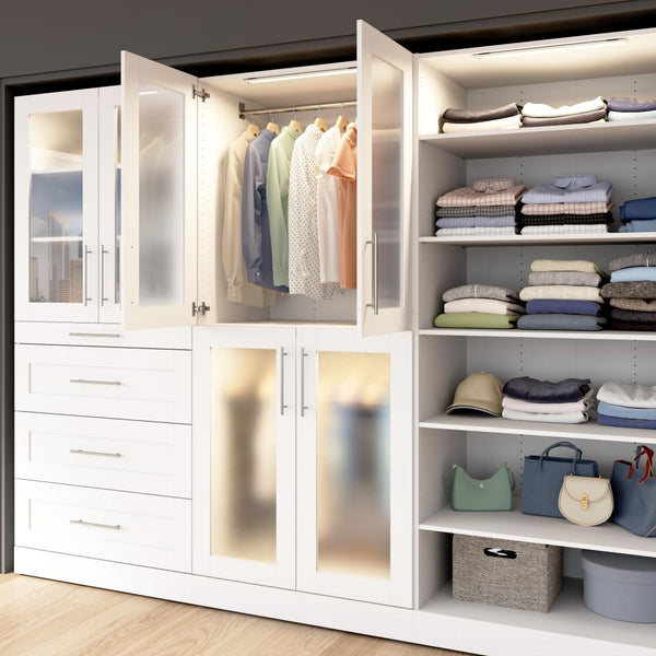 Modular Frosted Glass Doors (2) Set, 25W