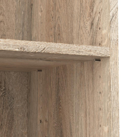 Contemporary Closet System with Shelves, Drawers & Clothing Rods, 61W x 19D