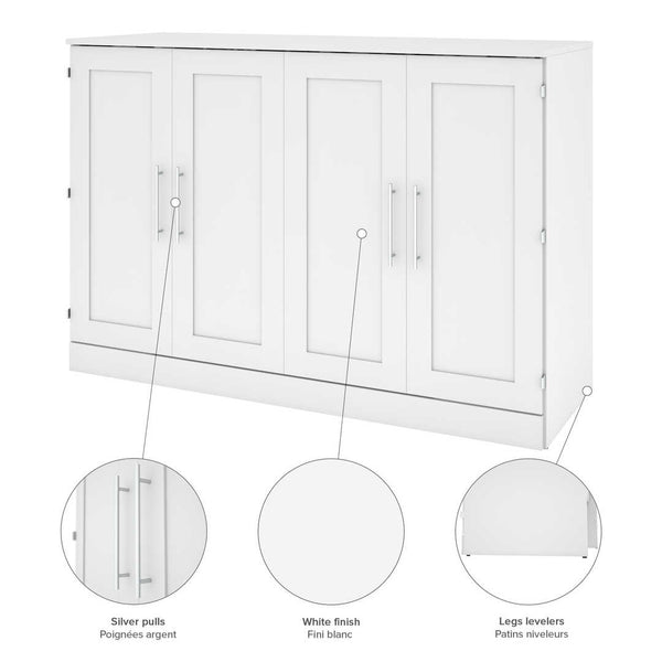 66W Queen Cabinet Bed with Mattress
