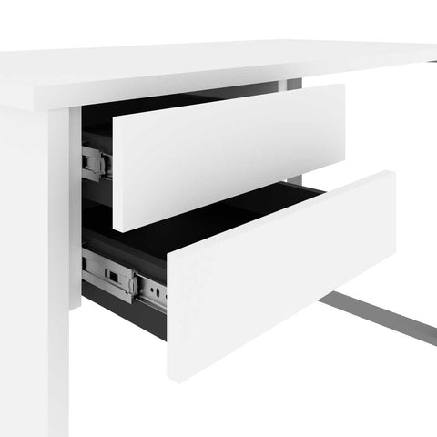 48W Small Table Desk with U-Shaped Metal Leg