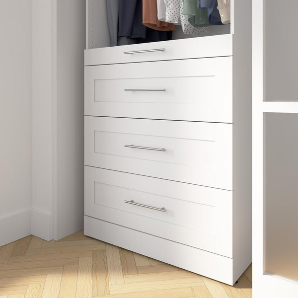 Modular Drawers (4) Set, Shaker Style, 36W x 25D