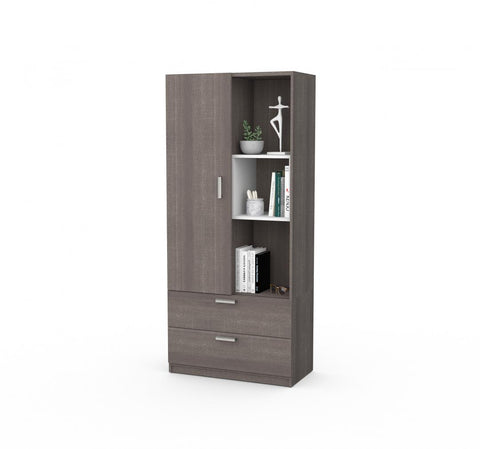 Queen Murphy Bed with Storage Cabinet (101W)