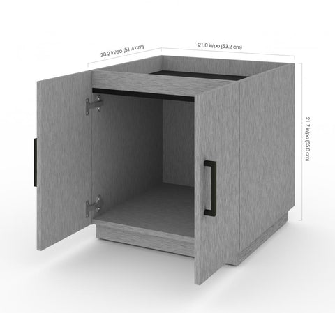 4-Piece Set including a Workbench with Pegboard and Stackable Storage Cabinets